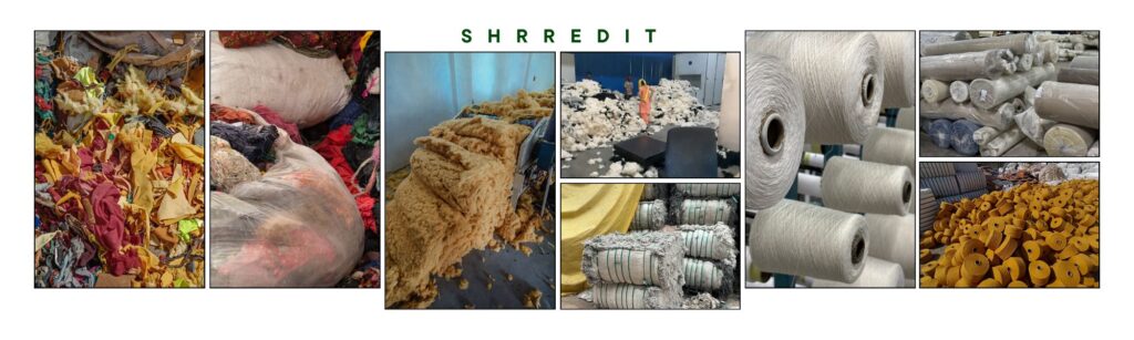 Pre Consumer Textile Waste to Recycled Yarns And Fabrics - Shrredit